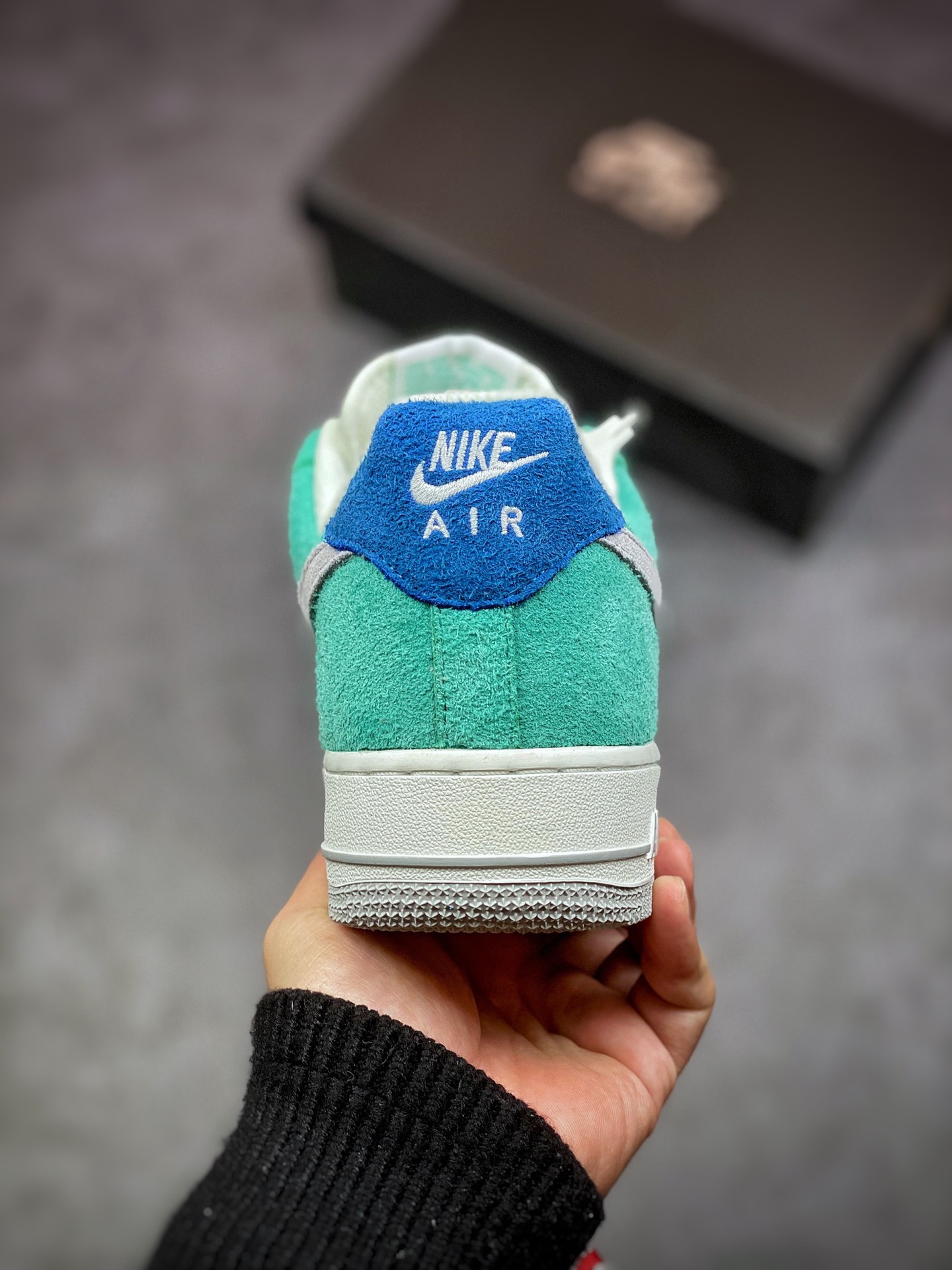 240 Nike Air Force 1 Low 07 浅蓝灰麂皮拼接 BQ8988-102