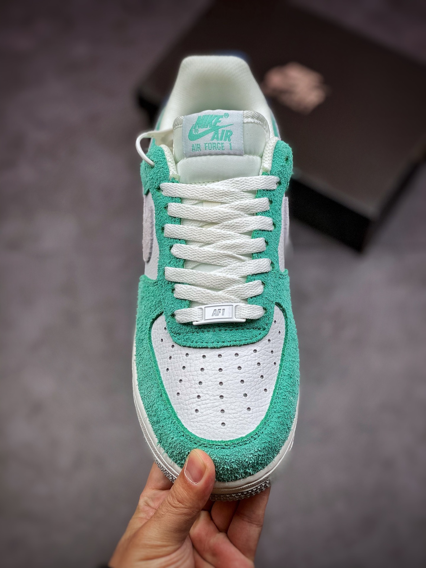 240 Nike Air Force 1 Low 07 浅蓝灰麂皮拼接 BQ8988-102