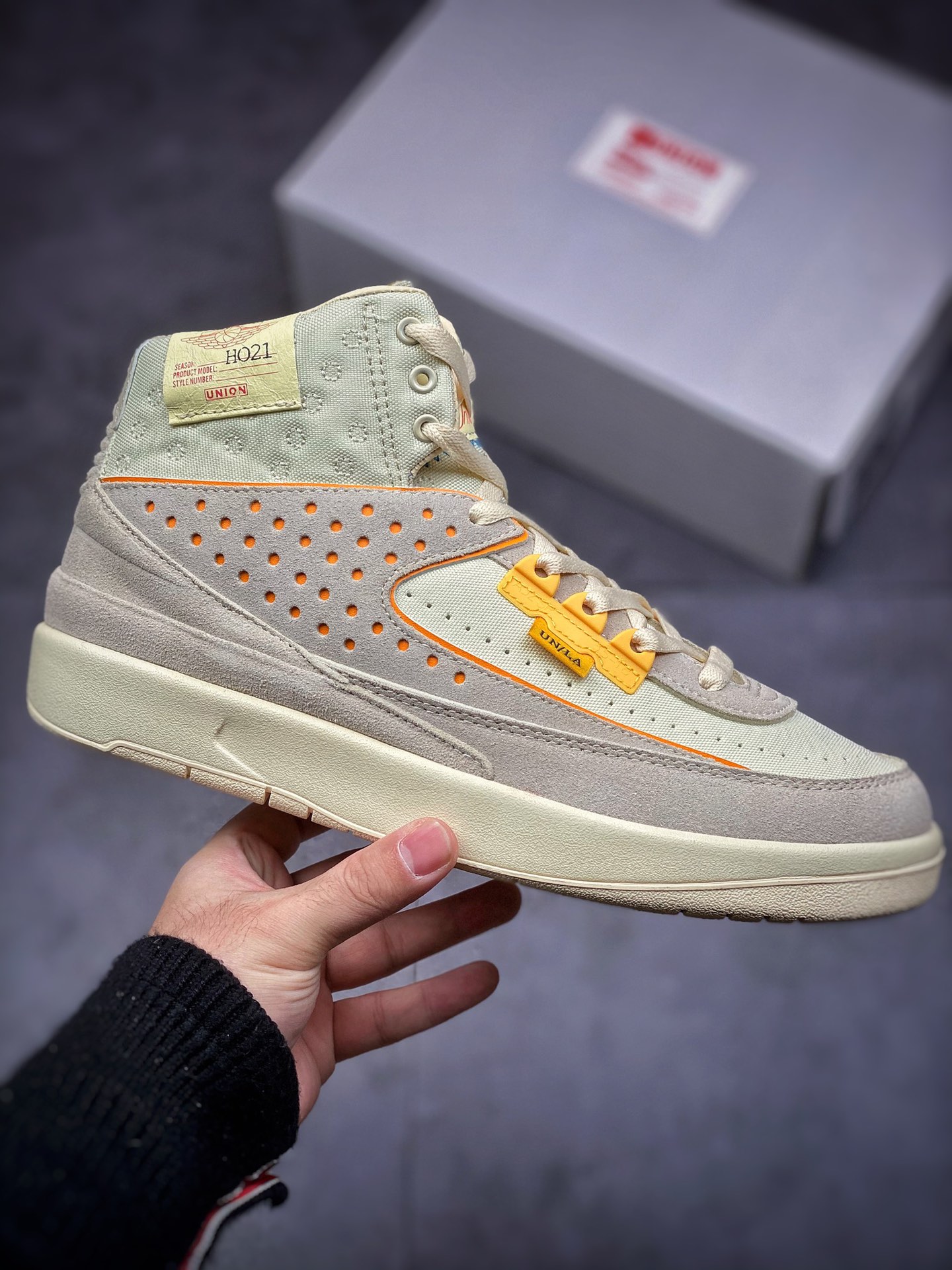 480 Union x Air Jordan 2 “Grey Fog” 联名米黄色 DN3802-200