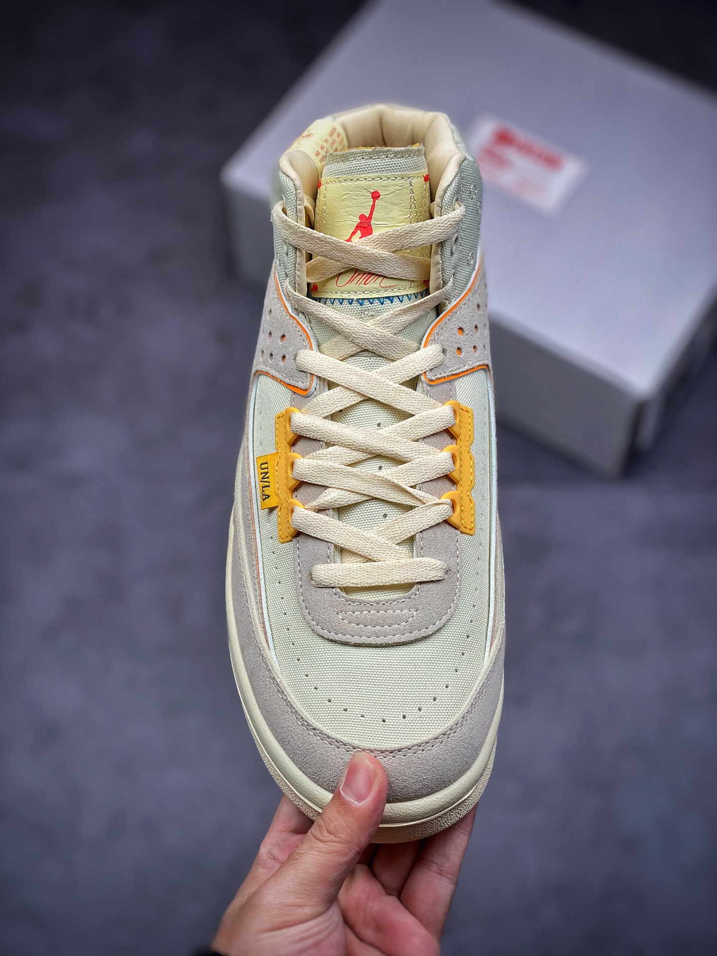 480 Union x Air Jordan 2 “Grey Fog” 联名米黄色 DN3802-200
