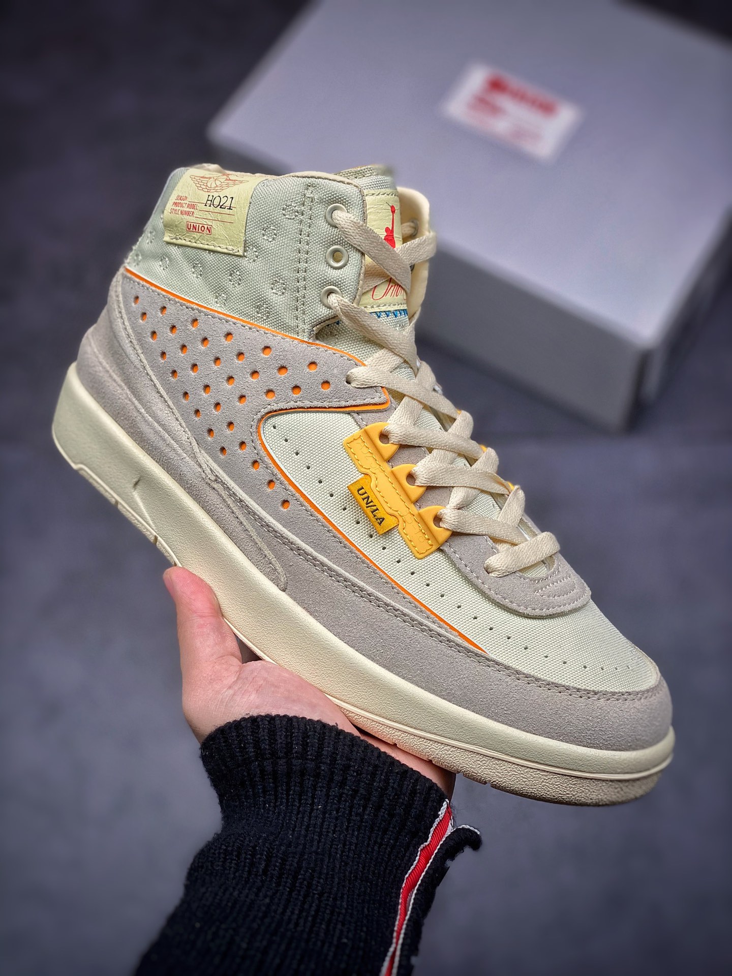 480 Union x Air Jordan 2 “Grey Fog” 联名米黄色 DN3802-200