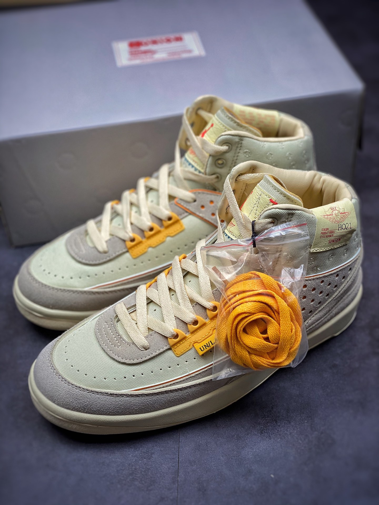 480 Union x Air Jordan 2 “Grey Fog” 联名米黄色 DN3802-200