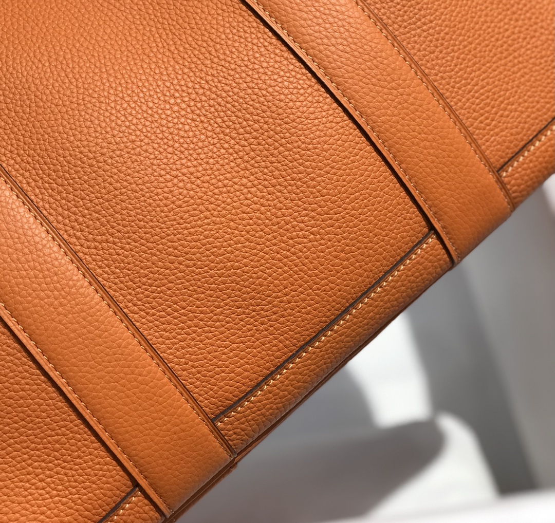 Hermès Garden Party 36 Handbag Orange Leather Tote with Snap Closure 6 i1642120106 8719 5
