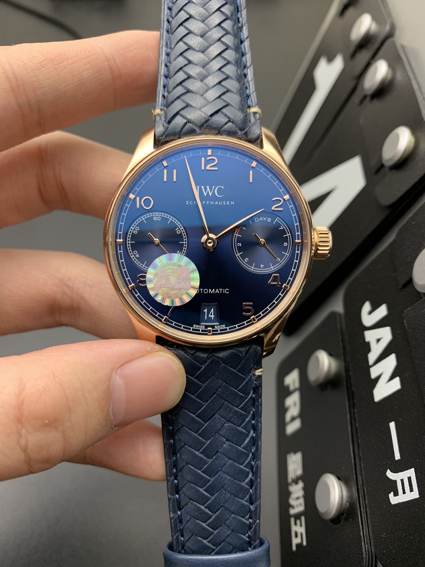 IWC AZ 蓝金葡七