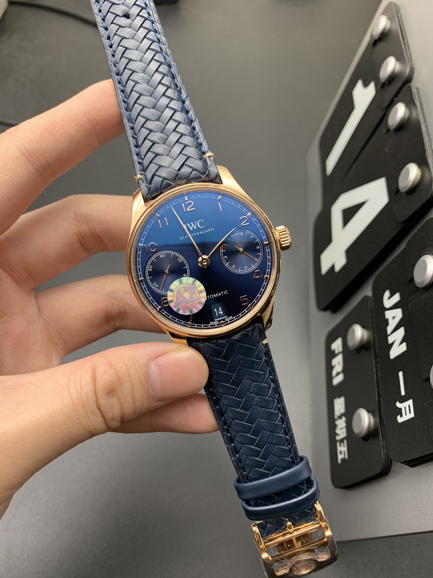 IWC AZ 蓝金葡七