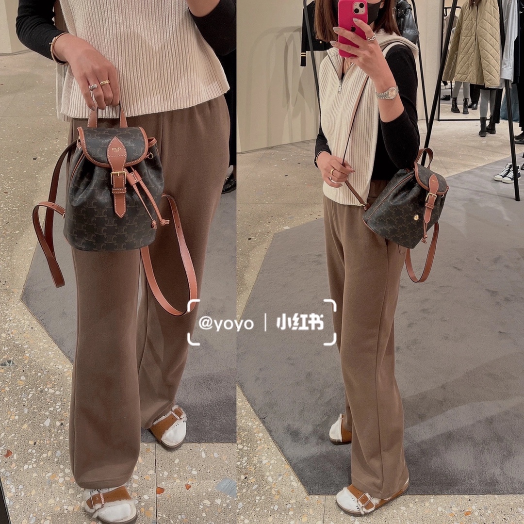 CELINE MINI BACKPACK FOLCO BAG 197662老花
