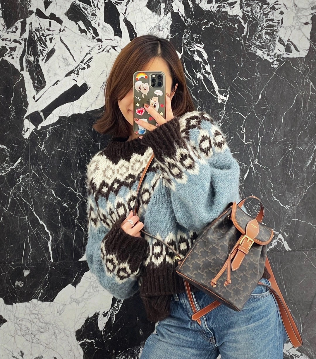 CELINE MINI BACKPACK FOLCO BAG 197662老花