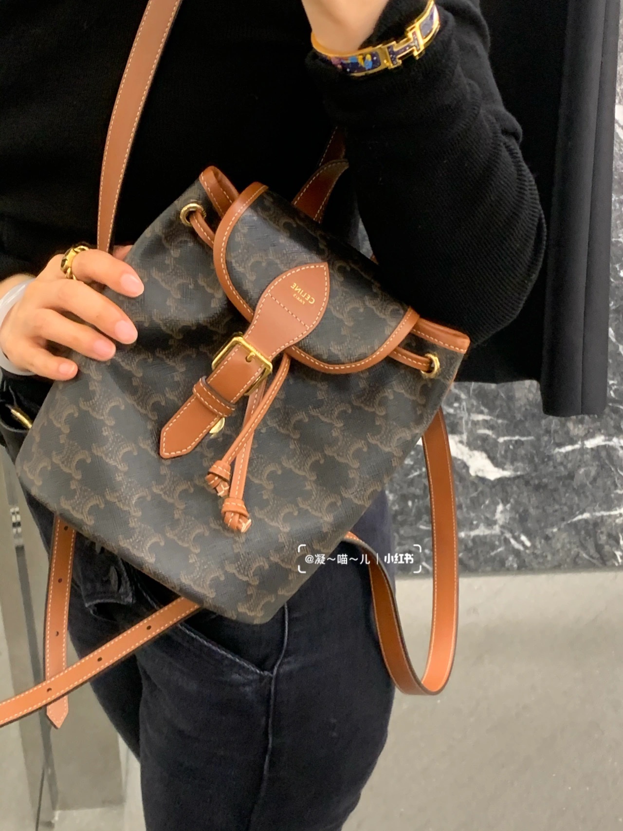 CELINE MINI BACKPACK FOLCO BAG 197662老花