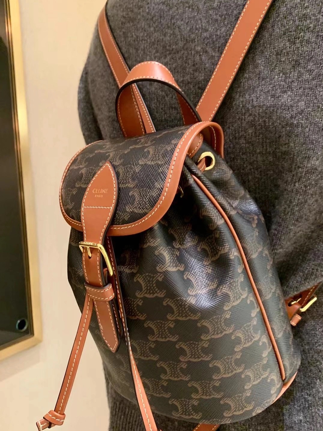 CELINE MINI BACKPACK FOLCO BAG 197662老花