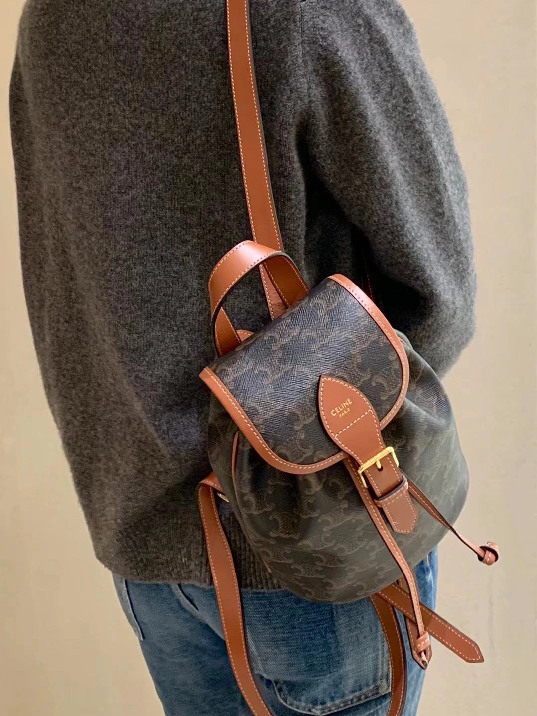 CELINE MINI BACKPACK FOLCO BAG 197662老花