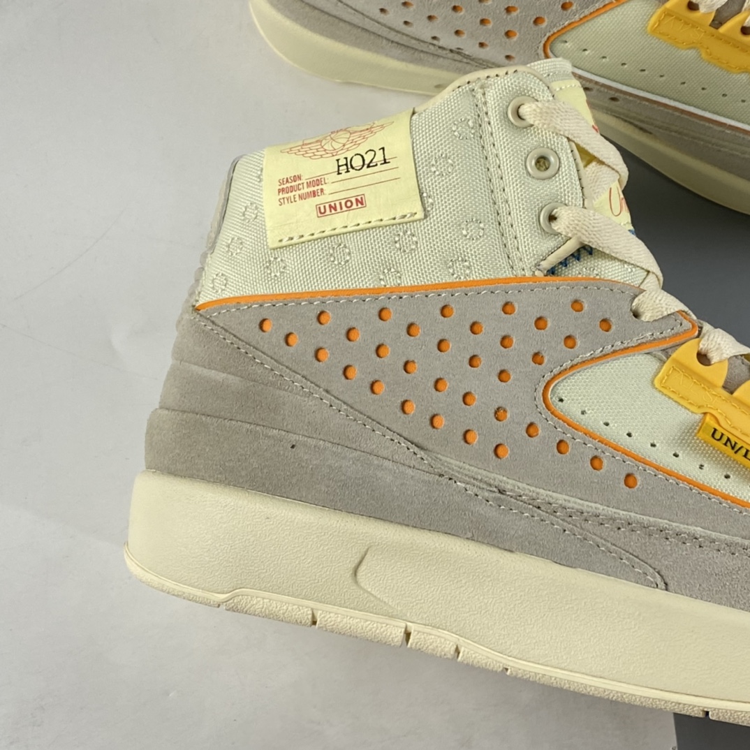 P480 洛杉矶知名店铺Union LA x NIKE Air Jordan 2 Retro SP”Grey Fog”篮球鞋 DN3802-200