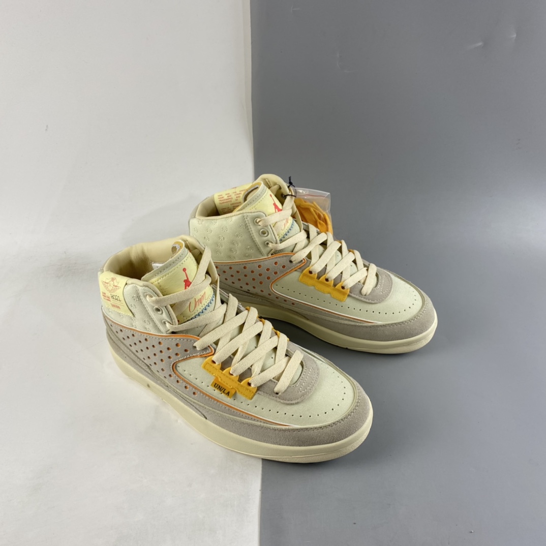 P480 洛杉矶知名店铺Union LA x NIKE Air Jordan 2 Retro SP”Grey Fog”篮球鞋 DN3802-200