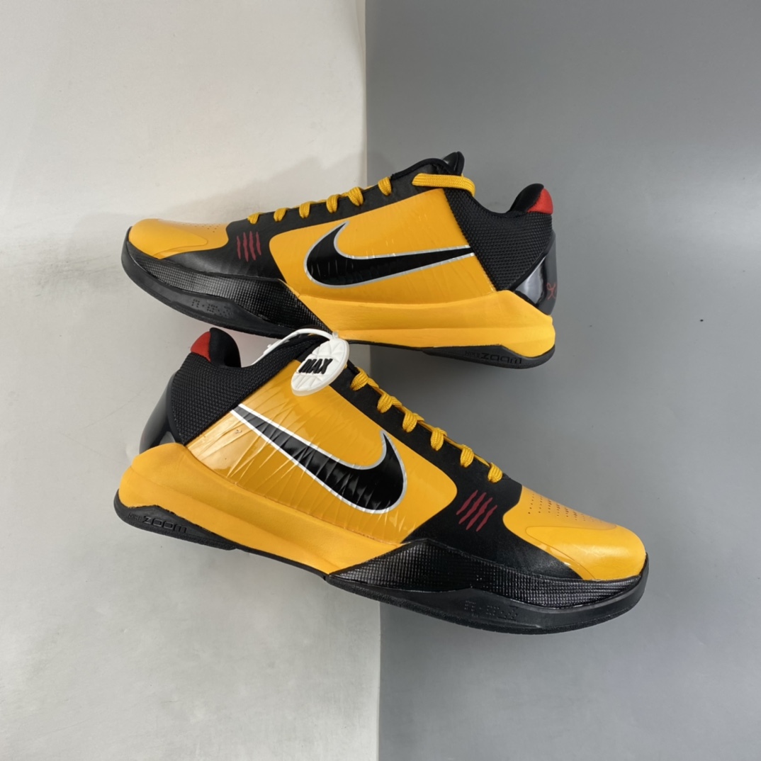 P300 NIKE Zoom Kobe ZK5 ”Bruce Lee”科比5代复刻实战运动低帮文化篮球鞋“李小龙黄黑红”CD4991-700