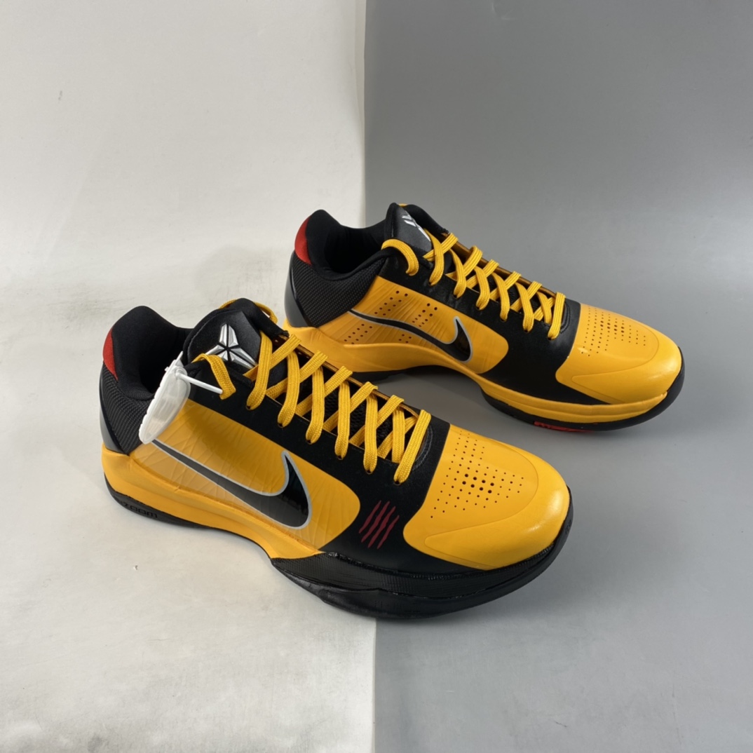 P300 NIKE Zoom Kobe ZK5 ”Bruce Lee”科比5代复刻实战运动低帮文化篮球鞋“李小龙黄黑红”CD4991-700