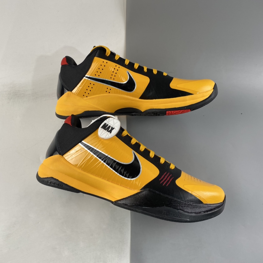 P300 NIKE Zoom Kobe ZK5 ”Bruce Lee”科比5代复刻实战运动低帮文化篮球鞋“李小龙黄黑红”CD4991-700
