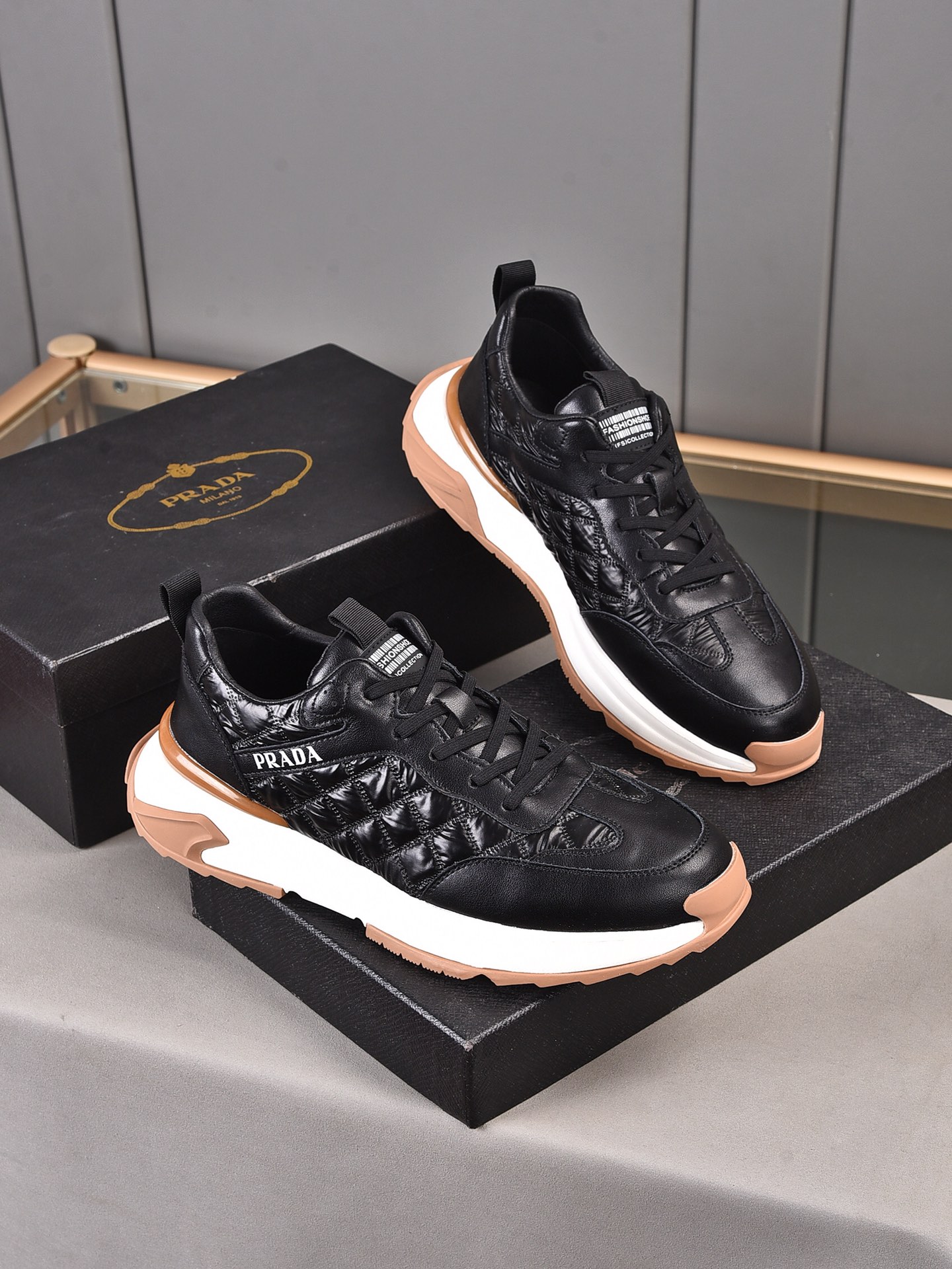 [Rose][Rose]pp250 2022 modelos explosivos [PRADA Prada] Milán, Italia - top hombres zapatos casuales