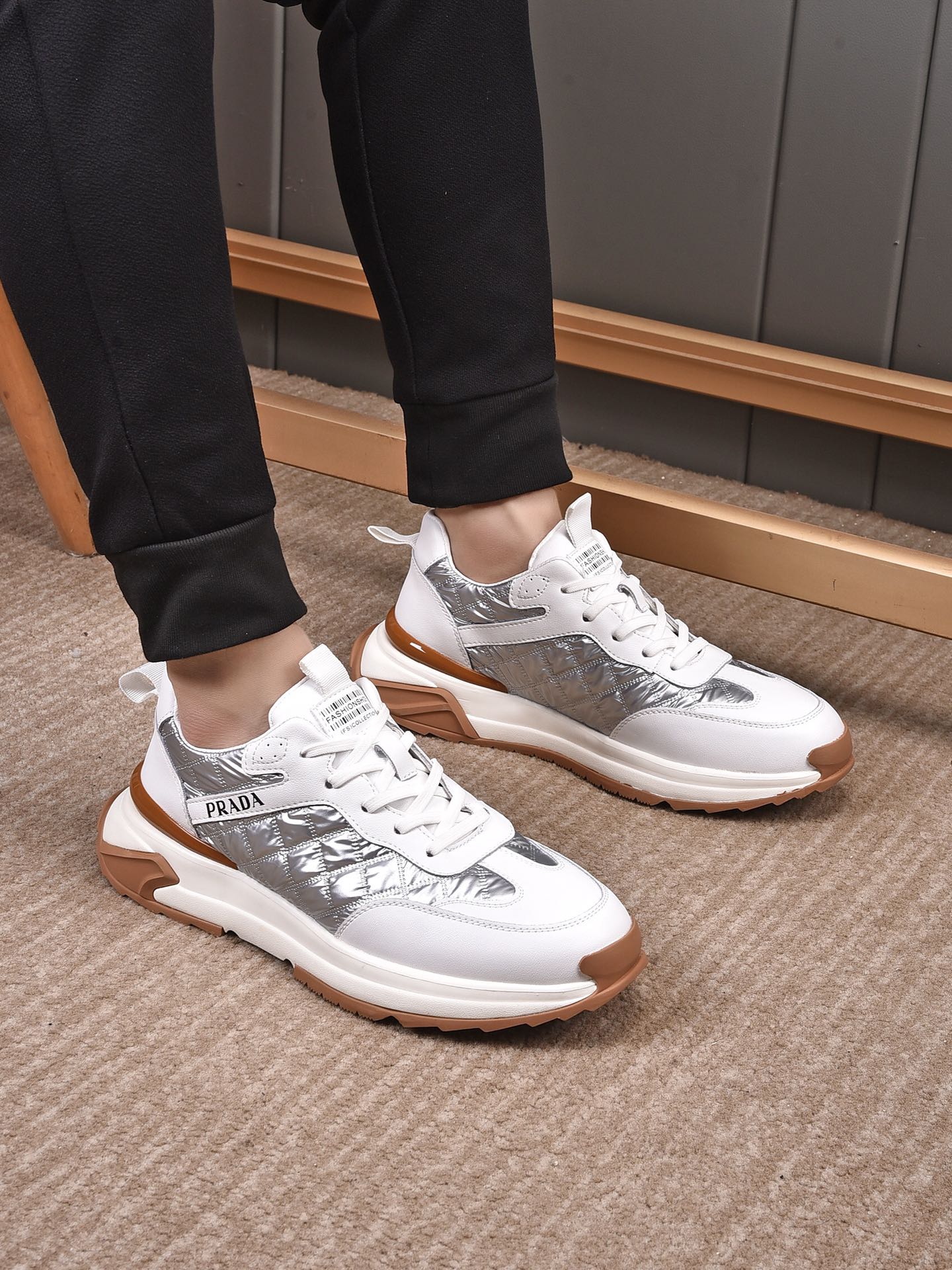 [Rose][Rose]pp250 2022 modelos explosivos [PRADA Prada] Milán, Italia - top hombres zapatos casuales