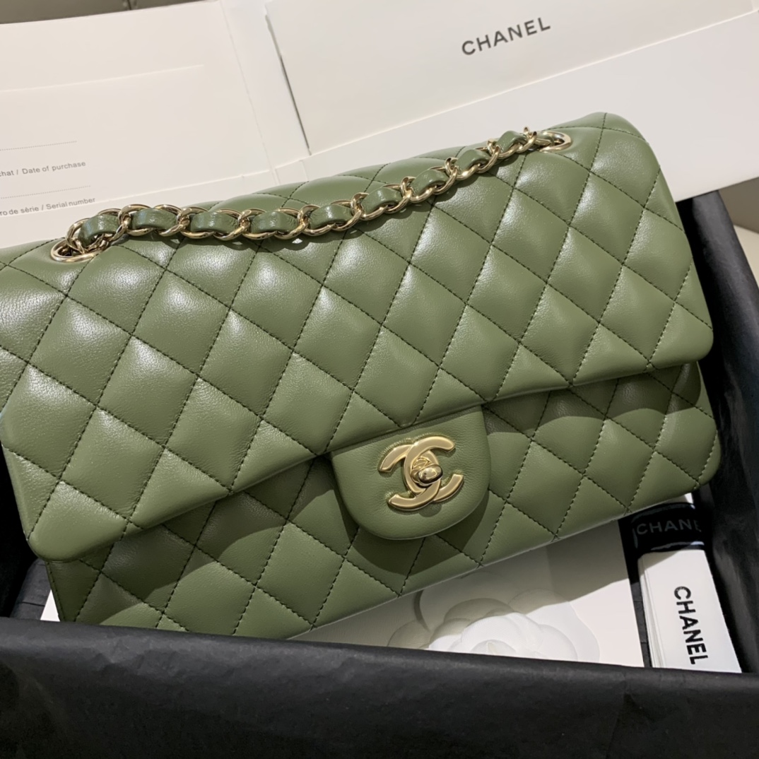 CHANEL CF Classic 25cm Imported Lambskin Small Bag Big Charm Classic Versatile