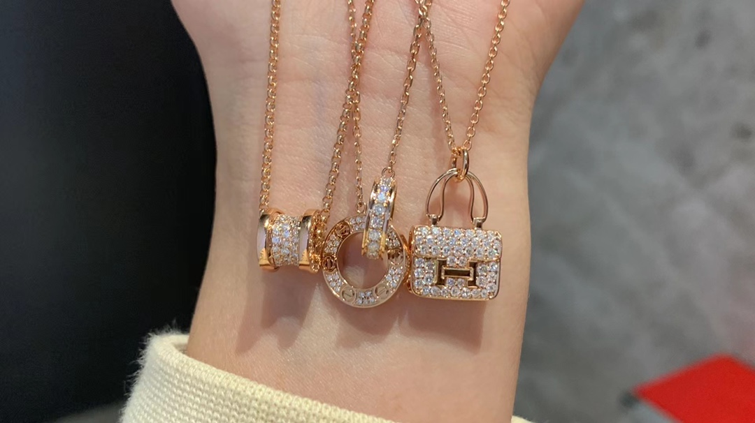 Cartier 宝格丽小蛮腰 卡地亚满钻双环