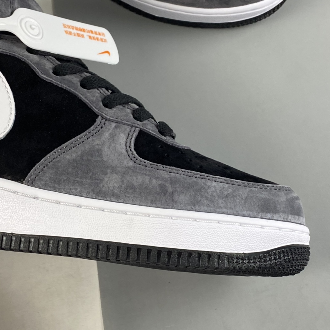 P260 NIKE Air Force 1’07 Mid 暗黑灰配色 空军一号麂皮中帮休闲板鞋 QT3369-996