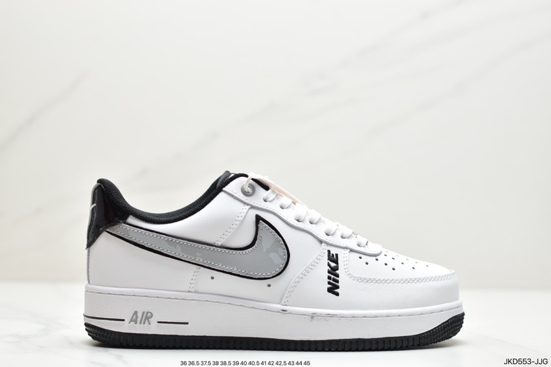 160 公司级耐克Air Force 1 Low“White Black”白黑原楦头原纸板 DC8873-101