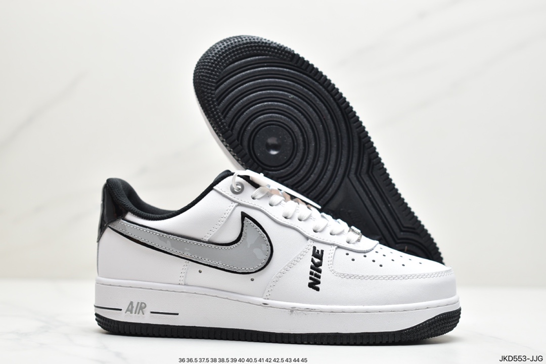 160 公司级耐克Air Force 1 Low“White Black”白黑原楦头原纸板 DC8873-101