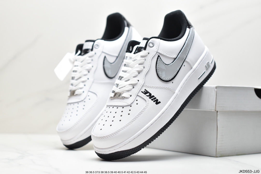 160 公司级耐克Air Force 1 Low“White Black”白黑原楦头原纸板 DC8873-101