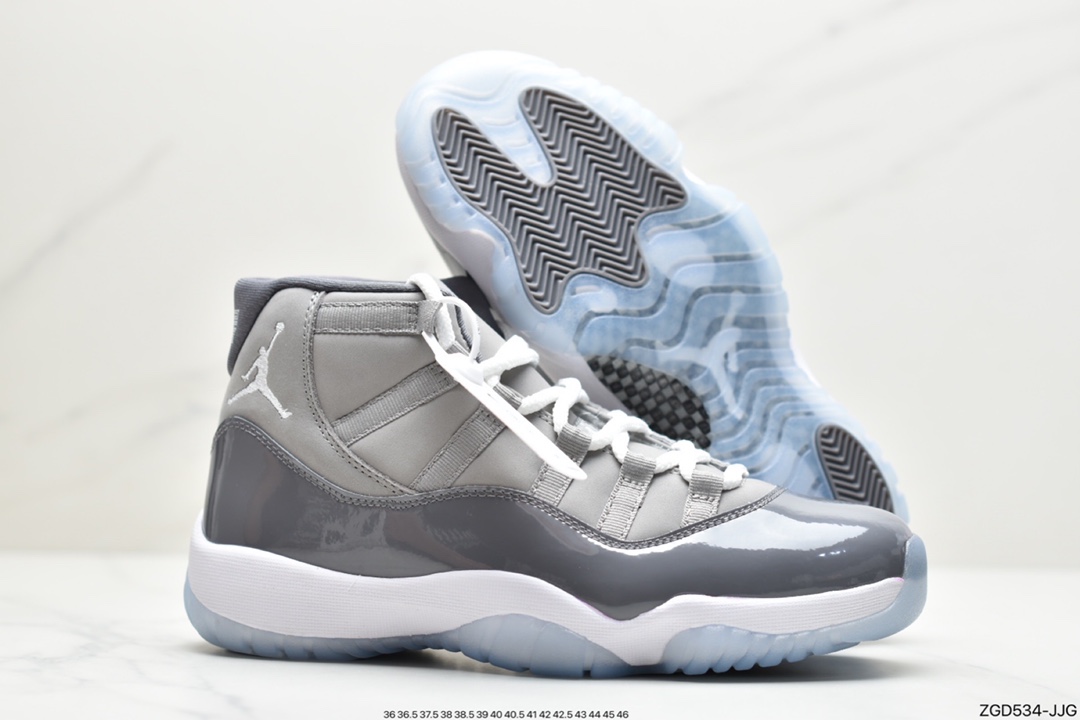 290 Air Jordan 11 Low”Cool Grey”耐克Air Jordan 11 High”Cool Grey”AJ11代篮球鞋“酷灰”CT8012-005
