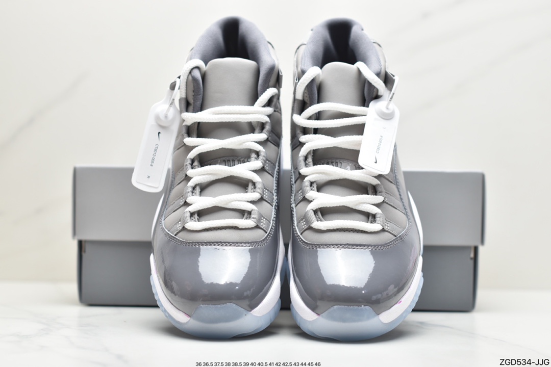 290 Air Jordan 11 Low”Cool Grey”耐克Air Jordan 11 High”Cool Grey”AJ11代篮球鞋“酷灰”CT8012-005