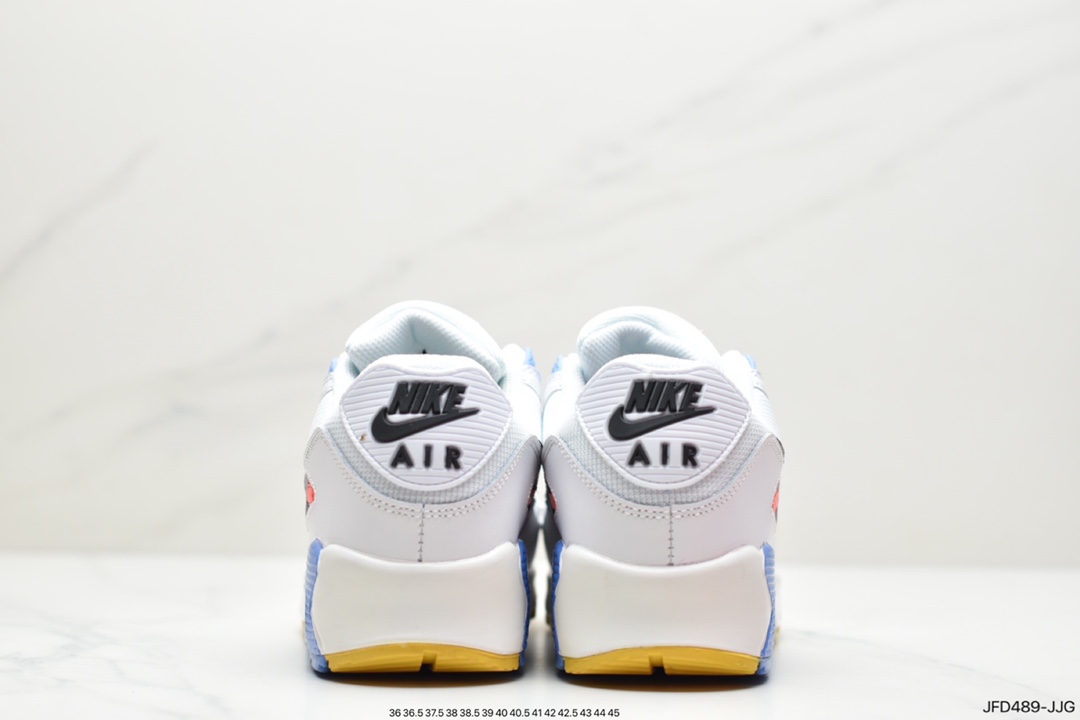 170 公司级耐克Mens Shoes Nik/e Air Max 90 经典复古气垫百搭休闲运动慢跑鞋CZ3950-100