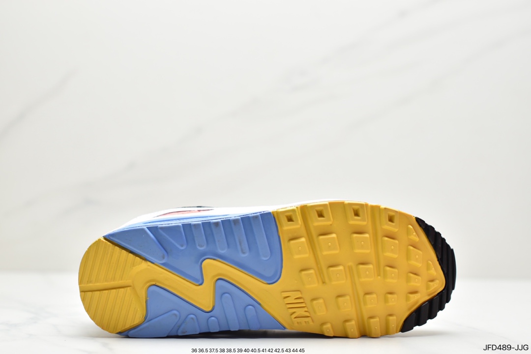 170 公司级耐克Mens Shoes Nik/e Air Max 90 经典复古气垫百搭休闲运动慢跑鞋CZ3950-100
