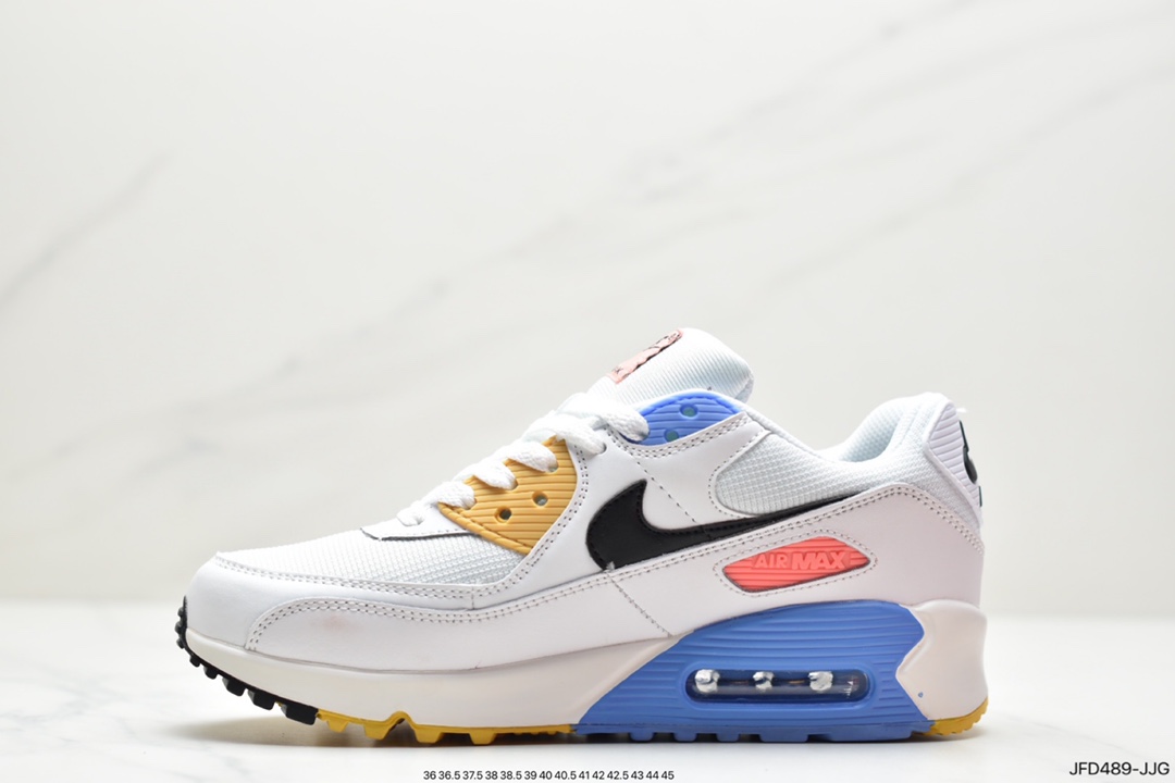 170 公司级耐克Mens Shoes Nik/e Air Max 90 经典复古气垫百搭休闲运动慢跑鞋CZ3950-100