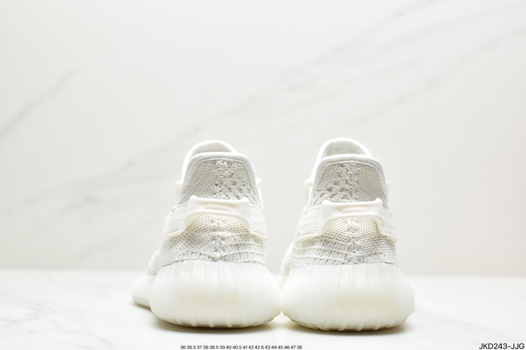 Kanye West x Adidas Yeezy Boost 350 V2 ”Light” Cotton White Jogging Shoes HQ6316-B371