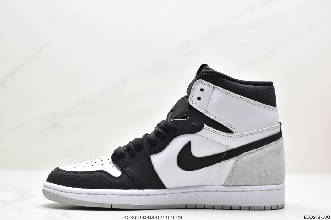 340 公司级Air Jordan 1 ” Stage Haze ” AJ1乔1 黑灰脚趾 男子文化篮球鞋 555088-108
