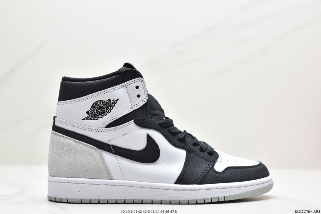 340 公司级Air Jordan 1 ” Stage Haze ” AJ1乔1 黑灰脚趾 男子文化篮球鞋 555088-108