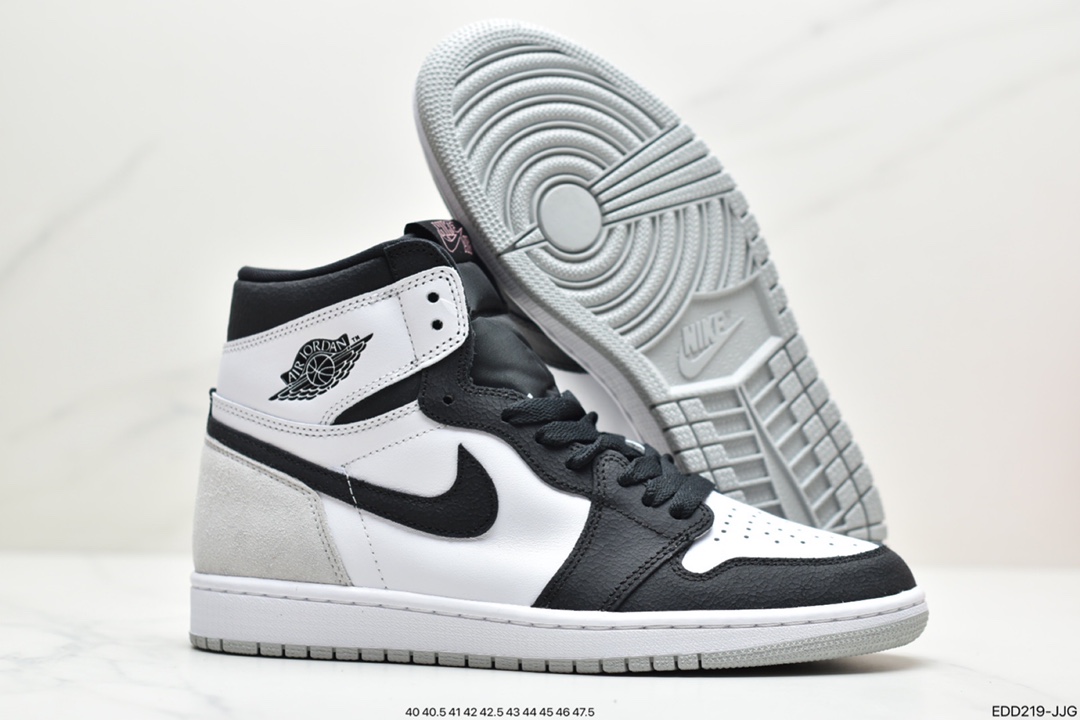 340 公司级Air Jordan 1 ” Stage Haze ” AJ1乔1 黑灰脚趾 男子文化篮球鞋 555088-108