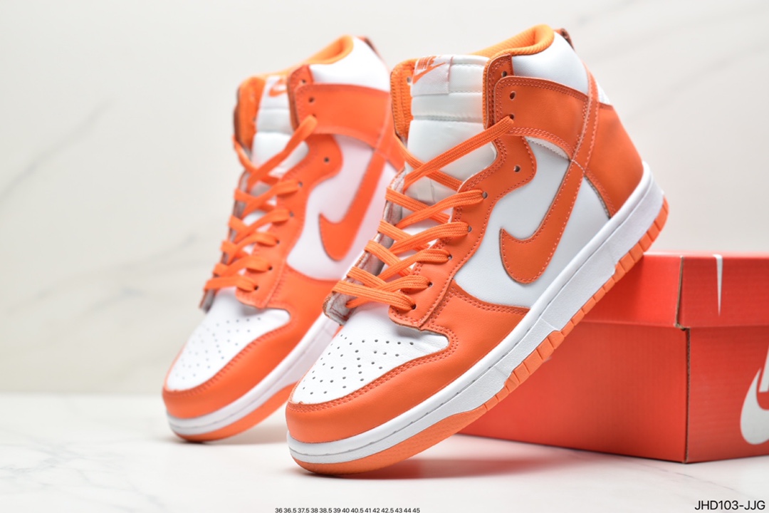 190 公司级说唱同款Nike Dunk High Syracuse 白橘高帮 DD1399-101