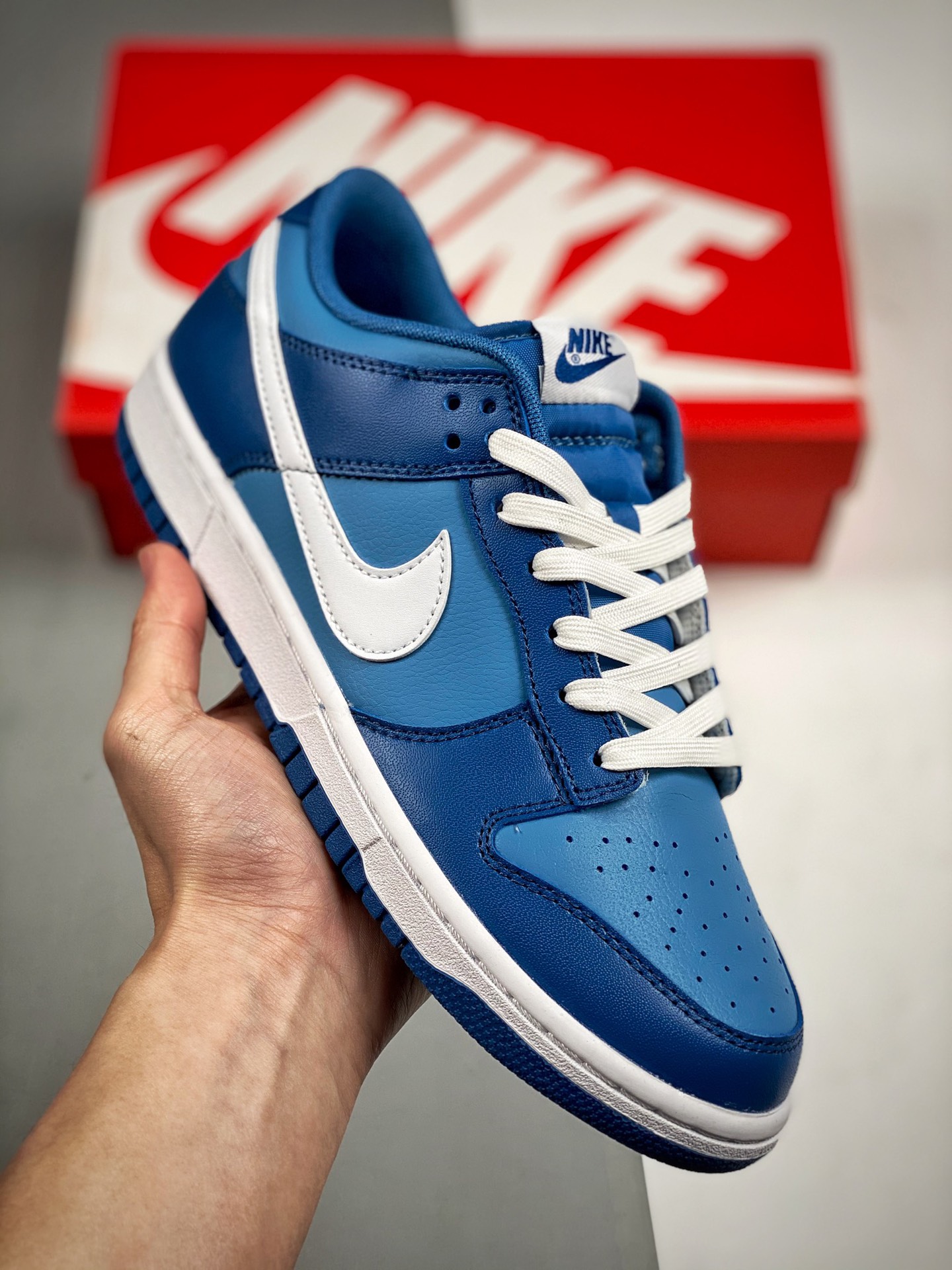 Nk Dunk SB Low azul marino, producción original de fábrica grande, fotos reales de estreno, material de primera capa or…