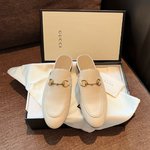 Gucci Shoes Mules Gold Hardware Calfskin Cowhide Genuine Leather Spring/Summer Collection