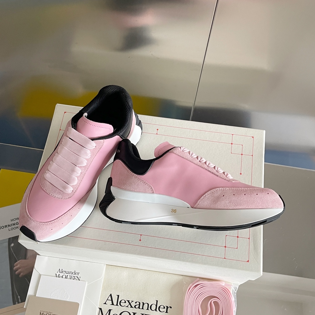 ALEXANDERMCQUEEN/亚历山大麦昆SprintRunner系列情侣款休闲运动鞋小白鞋老爹鞋原