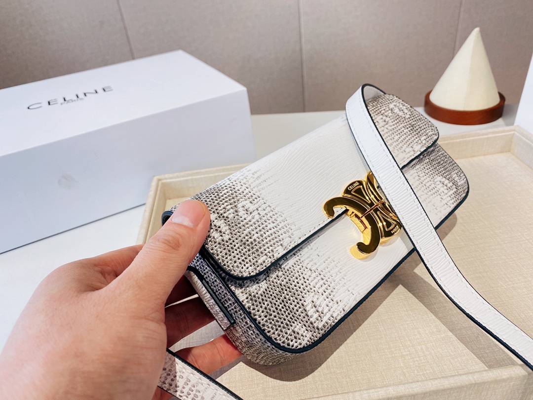塞林 Celine 赛琳  蛇纹系列 凯旋门小号21*11