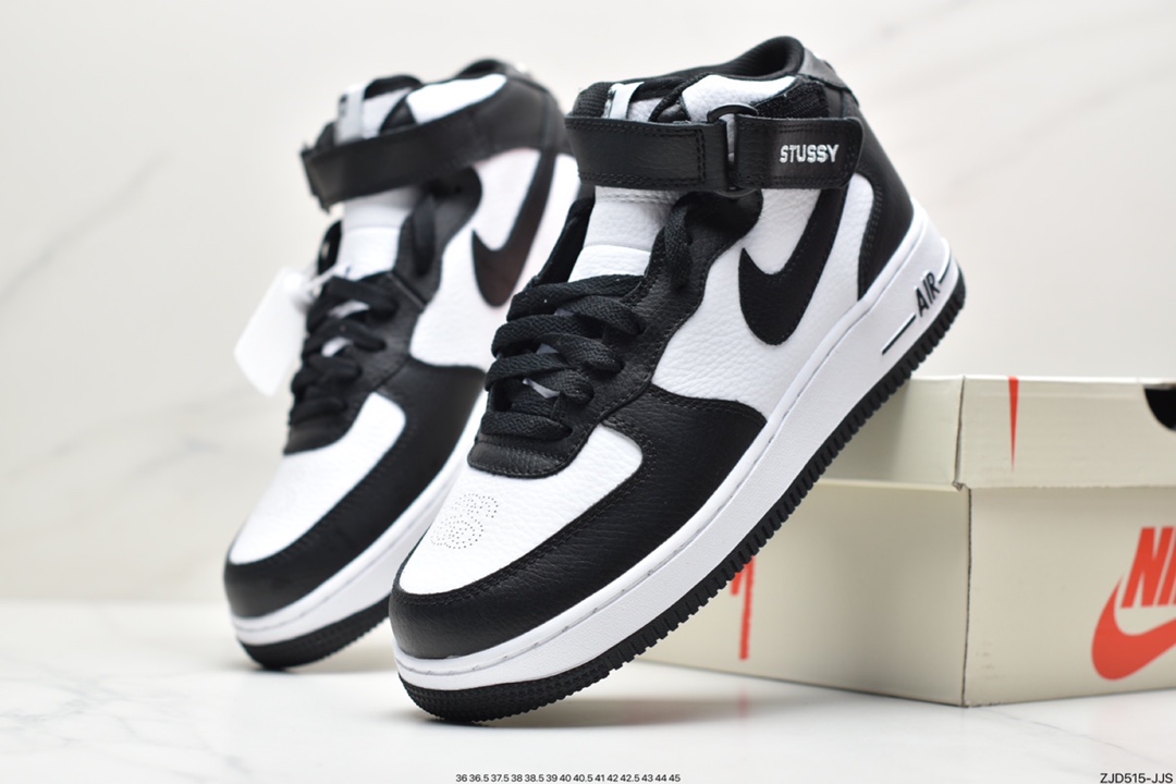 240 公司级耐克Nike Air Force 1 MID 中邦白黄原楦头原纸板 DH7451-101