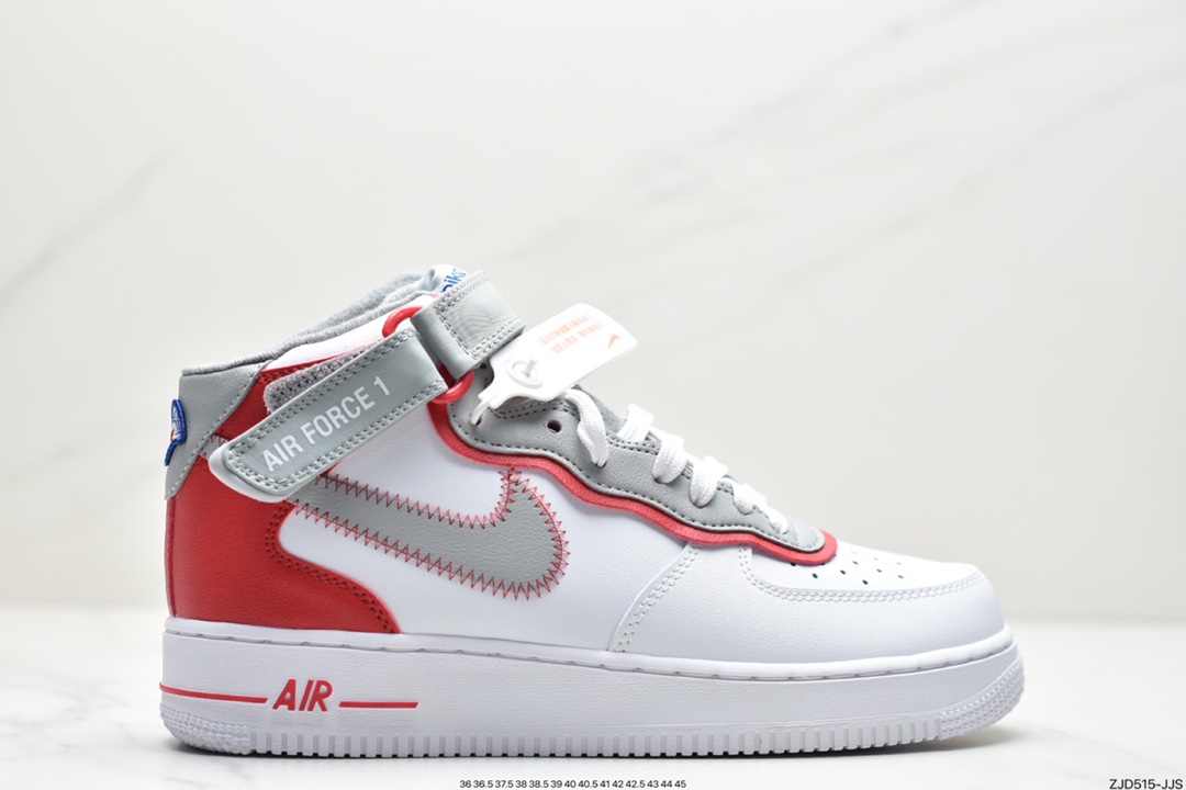 240 公司级耐克Nike Air Force 1 MID 中邦白黄原楦头原纸板 DH7451-101