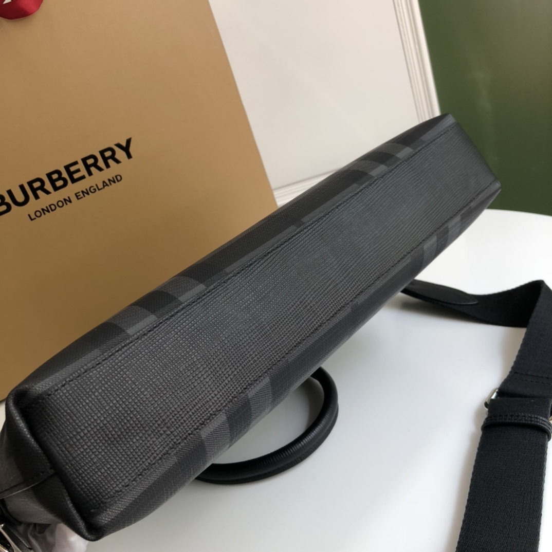 Burberry London Check Briefcase Charcoal 37x27x5.5cm briefcase photo 4