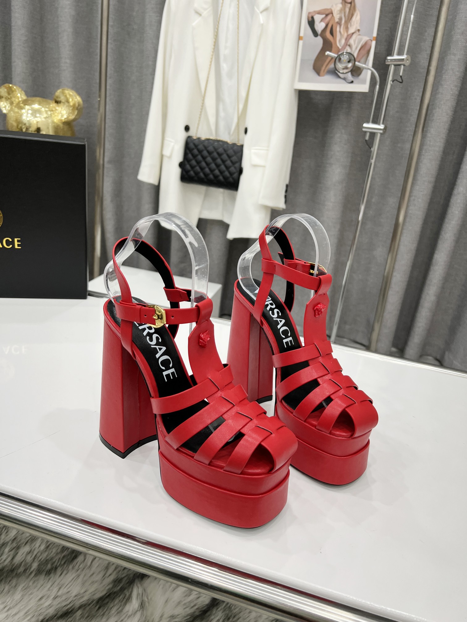 naranja precio de fábrica: suela de goma metros, suela de cuero 305 metros. Yardage: 34-42 Versace n