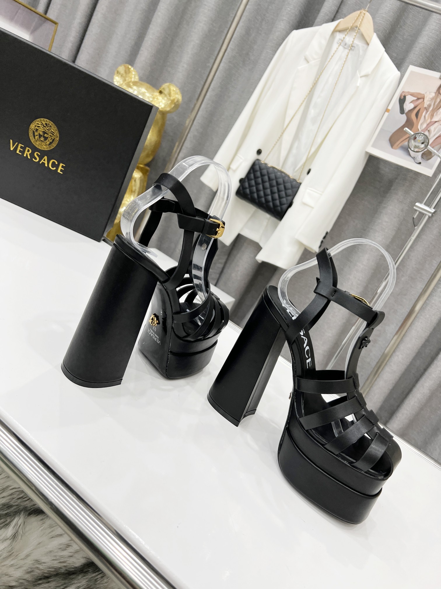 naranja precio de fábrica: suela de goma metros, suela de cuero 305 metros. Yardage: 34-42 Versace n
