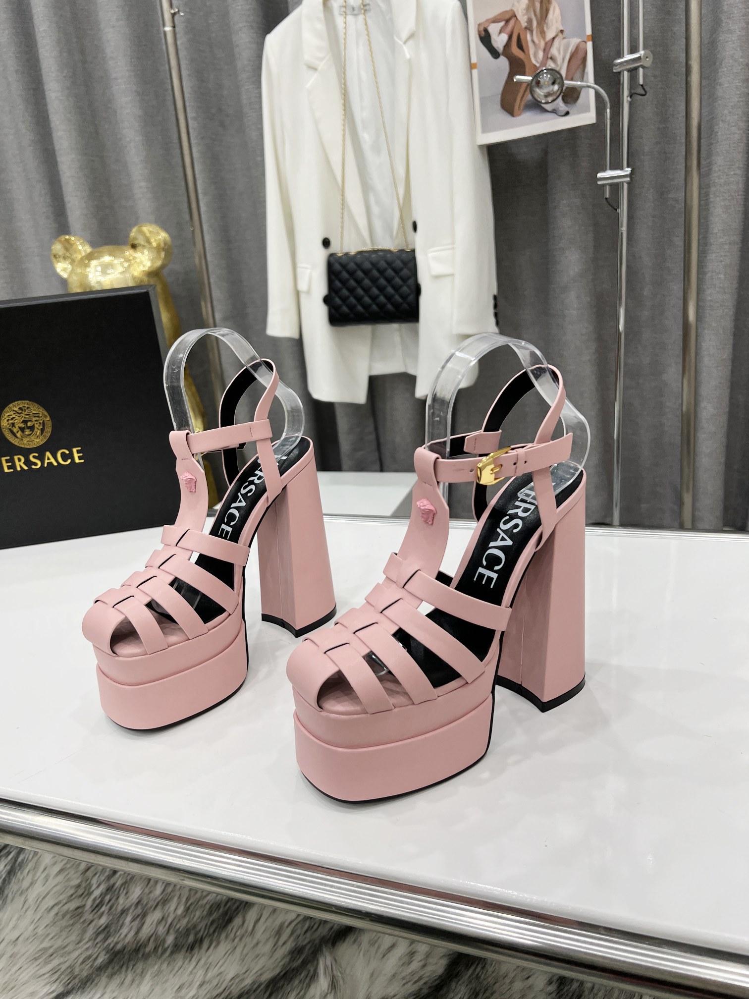 naranja precio de fábrica: suela de goma metros, suela de cuero 305 metros. Yardage: 34-42 Versace n