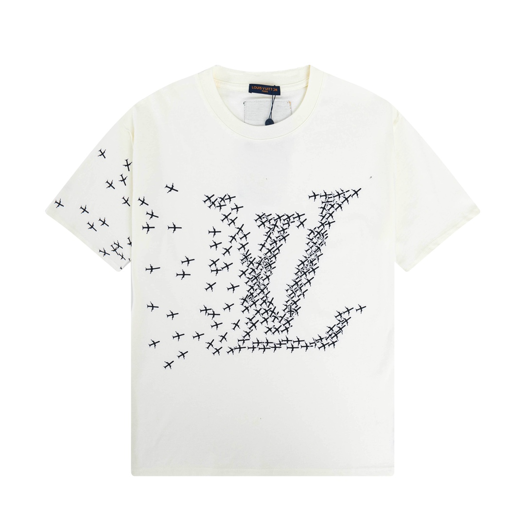 Louis Vuitton 7 stelle
 Abbigliamento T-Shirt Nero Bianco Stampa Maniche corte