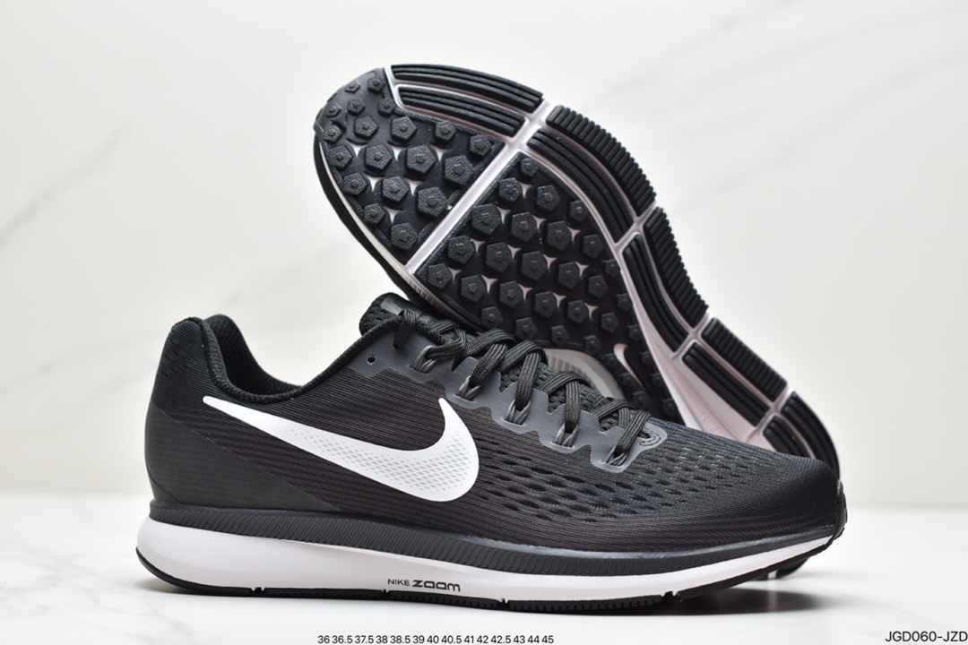 180 公司级登月Zoom Pegasus 34代跑鞋 黑白配色880555-001