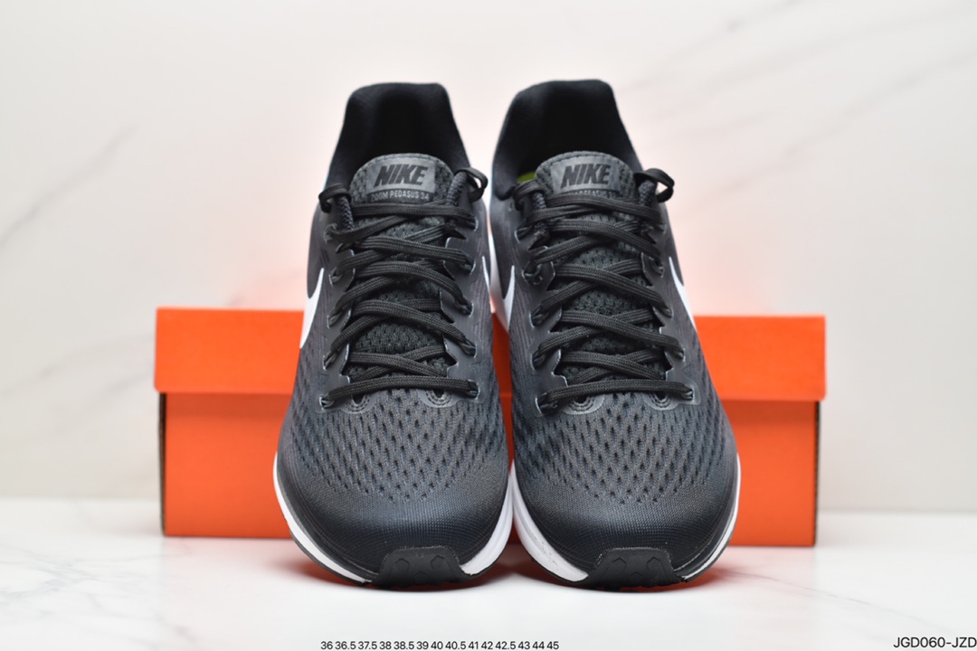 180 公司级登月Zoom Pegasus 34代跑鞋 黑白配色880555-001